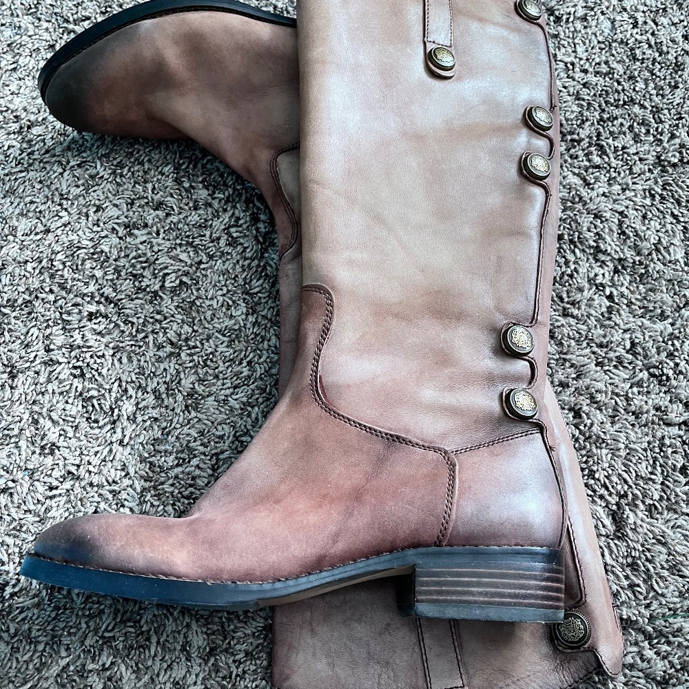 Arturo Chiang Enchant Leather Riding Boots - 8 1/2M